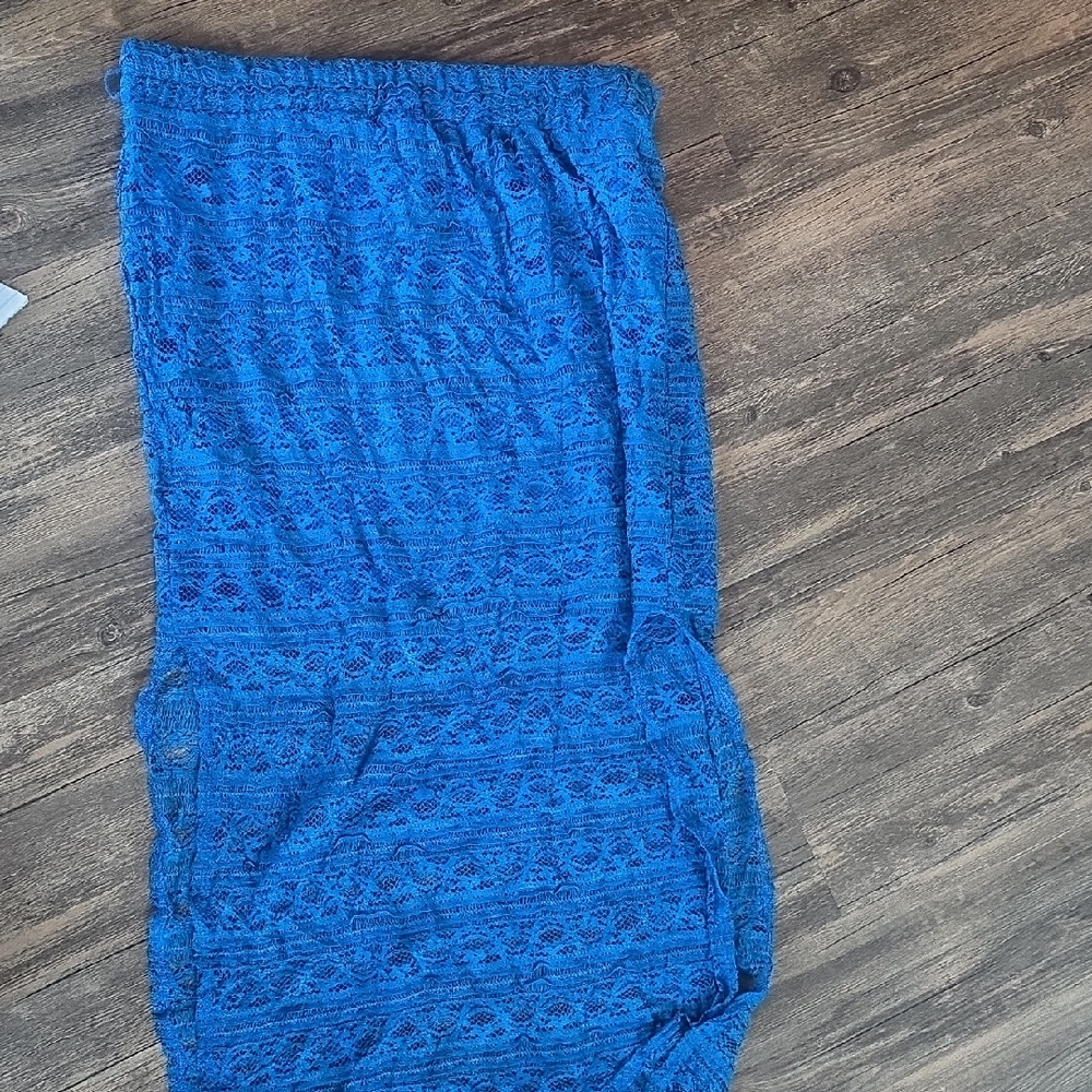 No Boundaries Vibrant Blue Lace Skirt